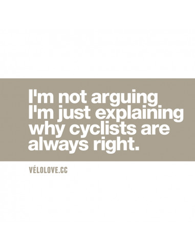I'm not arguing cycling Mug