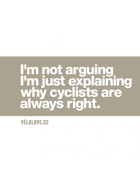 I'm not arguing cycling Mug