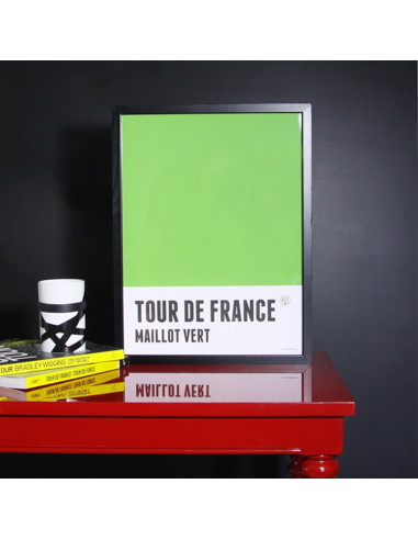 Maillot Vert Tour de France Framed Print