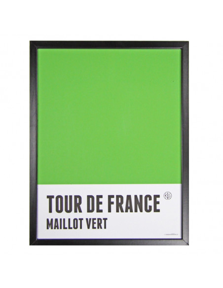 Maillot Vert Tour de France Framed Print