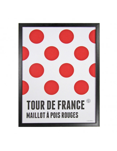Maillot à Pois Rouges Tour de France Framed Print