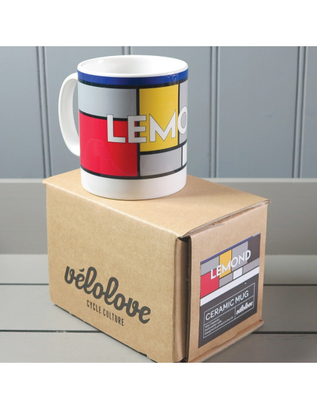 Greg Lemond La Vie Claire Mondrian Mug