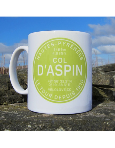 Col D'Aspin Cycling Mug