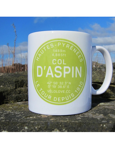 Col D'Aspin Cycling Mug