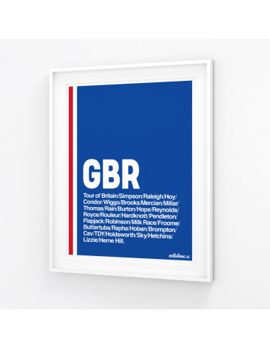 Great Britain Cycling Nation Print