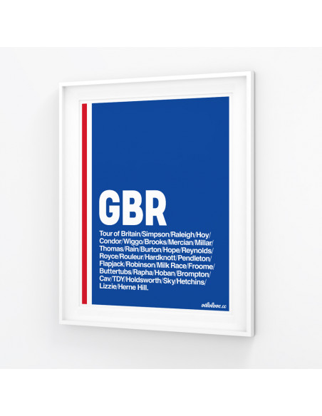 Great Britain Cycling Nation Print