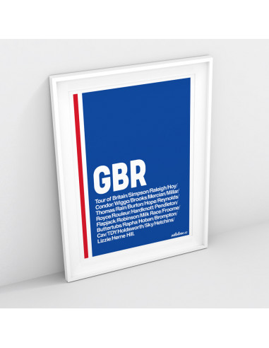 Great Britain Cycling Nation Print