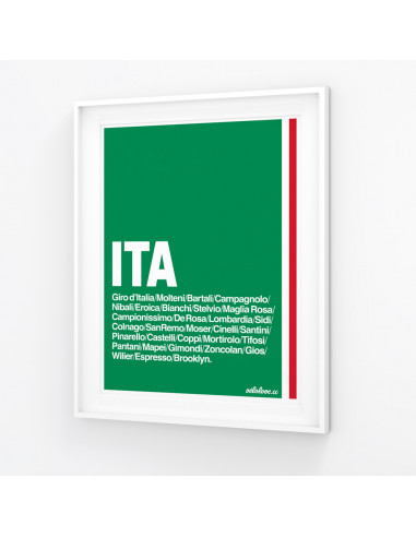 Italy Cycling Nation Print