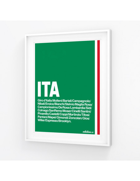 Italy Cycling Nation Print