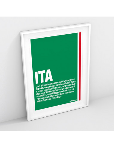 Italy Cycling Nation Print