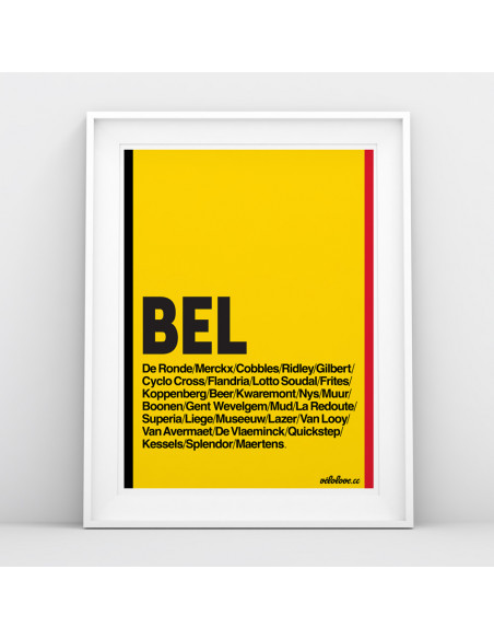 Belgium Cycling Nation Print