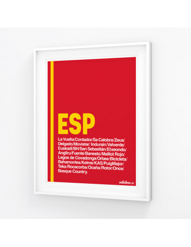 Spain Cycling Nation Print