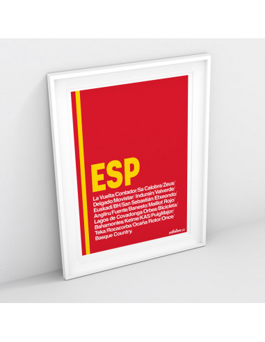 Spain Cycling Nation Print