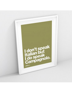 Don't speak Italian Speak Campagnolo Colour Print 2