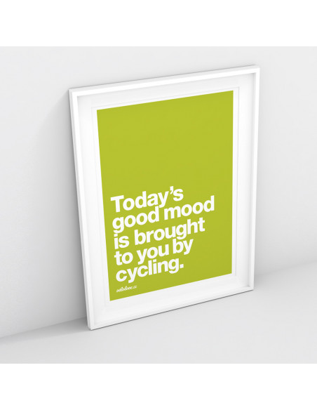 Today's Good Mood Cycling Colour Print