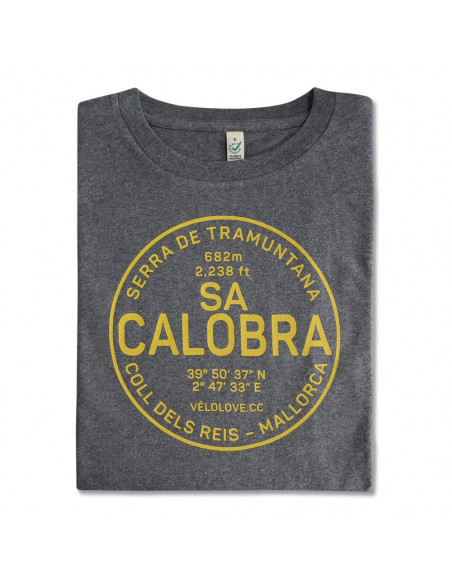 Sa Calobra Dark Grey Organic T-Shirt