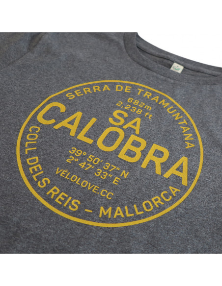 Sa Calobra Dark Grey Organic T-Shirt