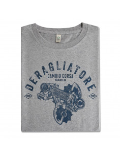 Nuovo Record Rear Gear Grey Organic Tshirt