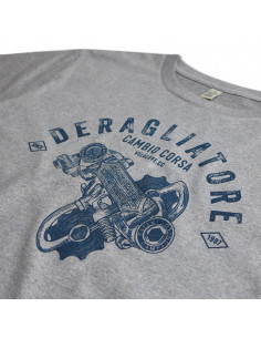 Nuovo Record Rear Gear Grey Organic Tshirt 2