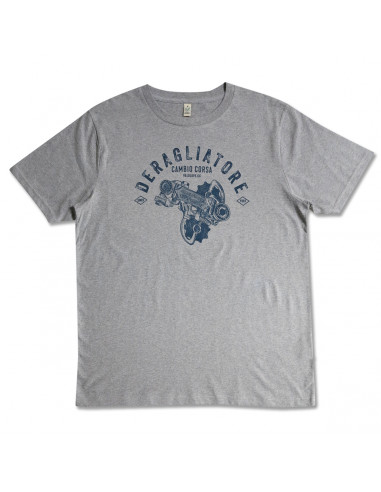 Nuovo Record Rear Gear Grey Organic Tshirt