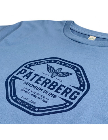 Paterberg Beer Label Faded Denim Organic T-Shirt