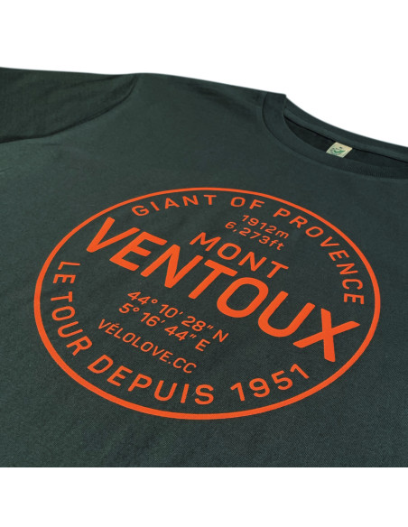 Mont Ventoux Orange Roundel Ash Grey T-shirt