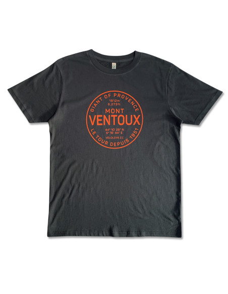 Mont Ventoux Orange Roundel Ash Grey T-shirt
