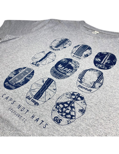 Caps Not Hats Casquettes Melange Grey Tshirt