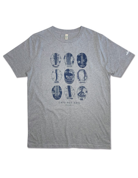 Caps Not Hats Casquettes Melange Grey Tshirt