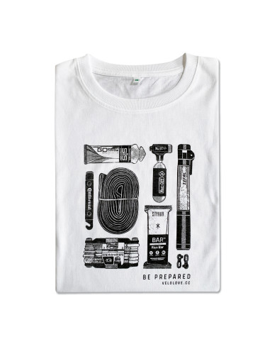 Be Prepared Crisp White Organic Tshirt