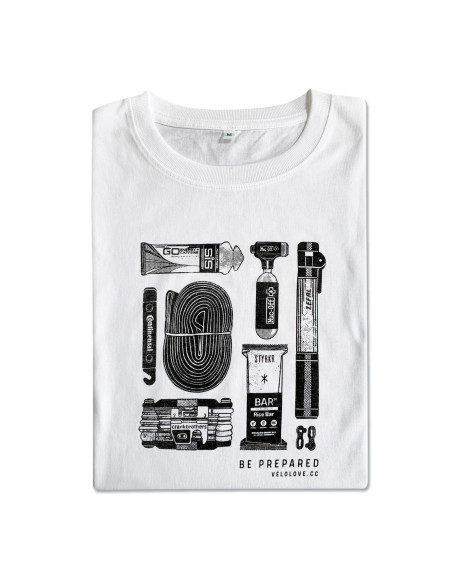 Be Prepared Crisp White Organic Tshirt