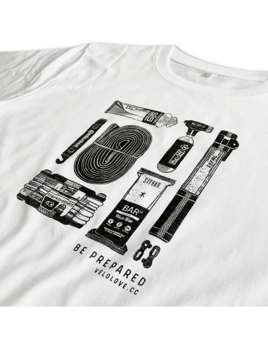 Be Prepared Crisp White Organic Tshirt