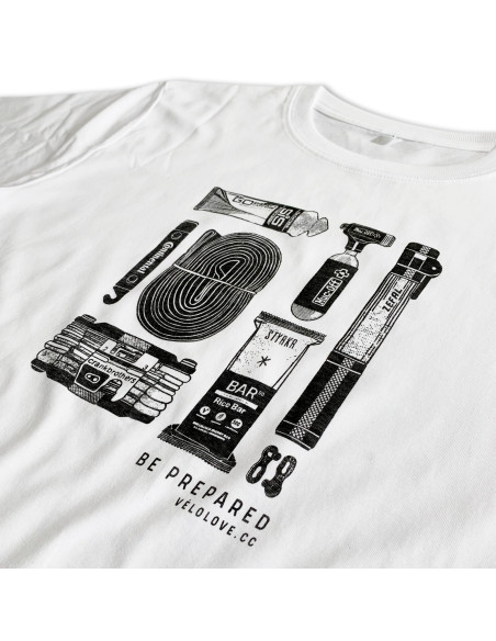 Be Prepared Crisp White Organic Tshirt