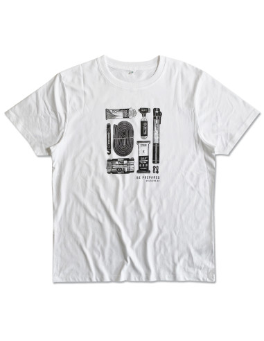 Be Prepared Crisp White Organic Tshirt