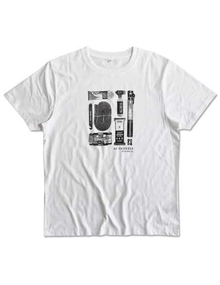 Be Prepared Crisp White Organic Tshirt