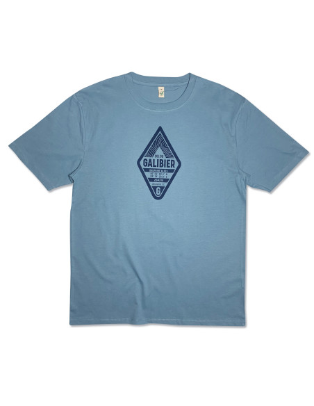 Col du Galibier Badge Organic Dusk Blue Tshirt