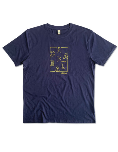 Chapeau! Letter Graphic Navy Blue Organic T-shirt
