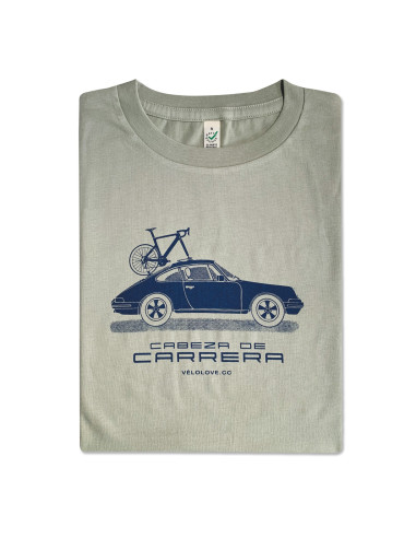 Porsche Cabeza de Carrera Organic Pistachio Tshirt