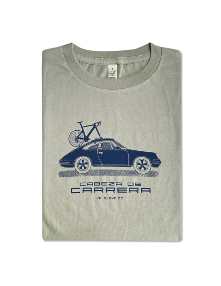 Porsche Cabeza de Carrera Organic Pistachio Tshirt
