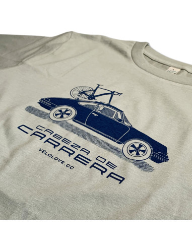 Porsche Cabeza de Carrera Organic Pistachio Tshirt