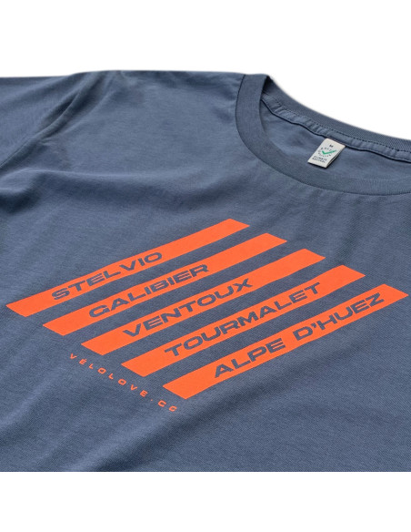 Five Stripe Climbs Organic Grey Tshirt
