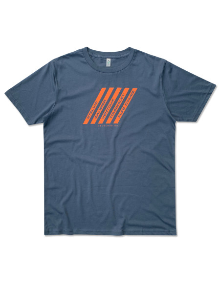 Five Stripe Climbs Organic Grey Tshirt