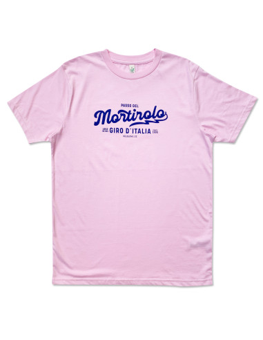 Mortirolo Organic Pink and Navy Tshirt