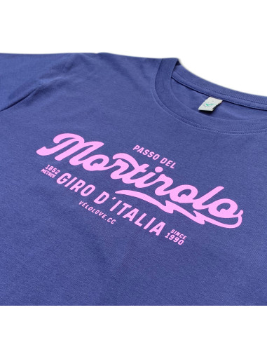 Mortirolo Organic Navy and Pink Tshirt