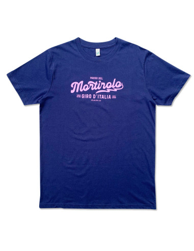 Mortirolo Organic Navy and Pink Tshirt