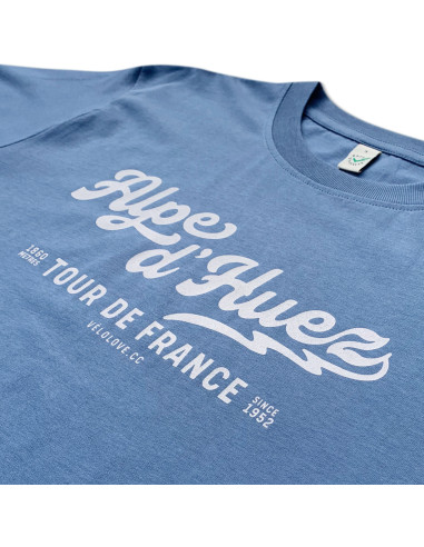 Alpe D'Huez Light Denim and Bone Organic Tshirt