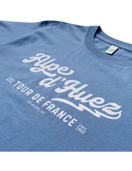 Alpe D'Huez Light Denim and Bone Organic Tshirt