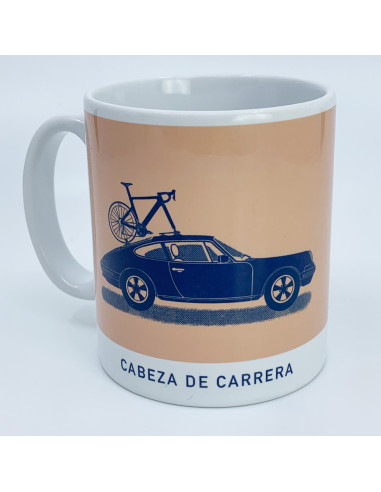 Vintage Porsche 911Cabeza de Carrera Cycling  Mug