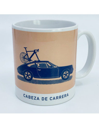 Vintage Porsche 911Cabeza de Carrera Cycling  Mug