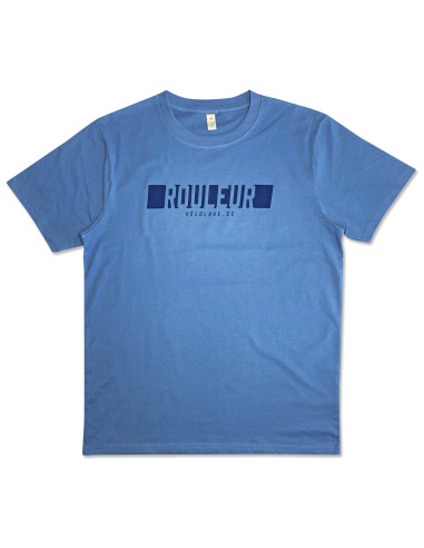 Rouleur Graphic Block Offer Organic Light Denim T-shirt